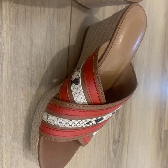 Coach Leather Wedge Sanda - Picture 3 of 8